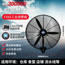 fs65-塑鋼扇葉-掛壁式-工業(yè)電風扇強力落地扇大風量牛角扇商用機械大功率車間工廠壁掛扇