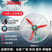 750款工業(yè)掛壁扇-工業(yè)電風扇強力落地扇大風量牛角扇商用機械大功率車間工廠壁掛扇